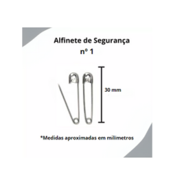 ALFINETE DE SEGURANCA N.1 C/100UN