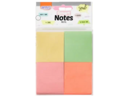 BLOCO DE ANOTACOES AUTO-ADESIVO 38X51MM C/50FL 4UN