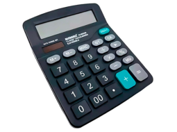 CALCULADORA DE MESA 12 DIG PILHA 18*14,5CM