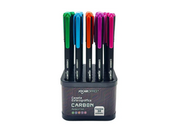 CANETA ESF CARBON 0.7 COLORIDA DISPLAY C/30 UNID SORTIDAS