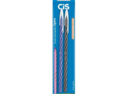 CANETA ESF CIS SPIRO 0,7MM BL C/2 AZ/PT