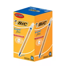 CANETA ESF DESC BIC CRISTAL FINA AZUL CX/50