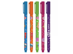 CANETA GEL CORPO ESTAMPADO 0.6 FINI BLISTER C/5UND