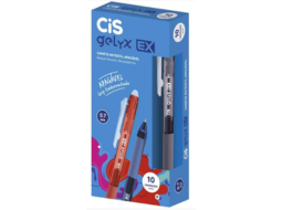 CANETA RETRATIL CIS GELYX EX C/10 PRETA