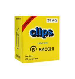 CLIPS ACO GALVANIZADO LL N 2/0 (00) C/100UN PC/10CX