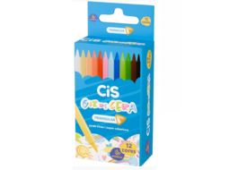 GIZ DE CERA TRIANGULAR CIS C/12CORES CX/12
