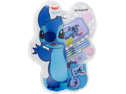KIT ESPECIAL STITCH BT C/7 ITENS(ESTOJO 03LAP. BORR. APONT.REGUA)