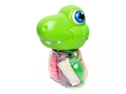 KIT MASSA DE MODELAR DINO C/12CORES + 5 MOLDES