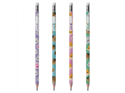 LAPIS HB GRAFITE PLASTICO C/BORRACHA PETS C/72UN