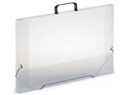MALETA C/ELASTICO A3 TRANSPARENTE