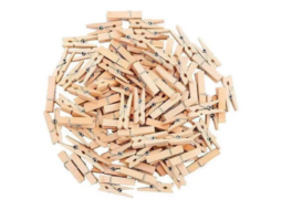 MINIATURA PREGADOR CRU 2.5CM THE123 PC/100UN