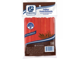 PALITO PONTA REDONDA VERMELHO ESCOLAR PC/100UN