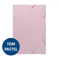 PASTA C/ELAST ROSA PASTEL PC/20