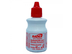 TINTA REAB.ASUPER RADEX ATX 40ML C/12 VERMELHO